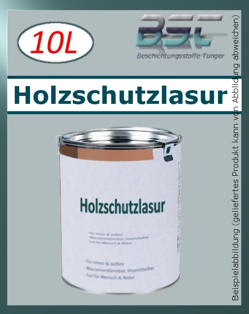 1x10Li BFL:HOLZSCHUTZLASUR - offenporig,extrem atmungsaktiv,mit 5-fach UV-Schutz - 17,81 €/Li