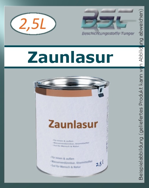 1x2,5Li BFL:ZAUNLASUR - Holzimprägnierung und Farbauffrischung - 30,96 €/Li