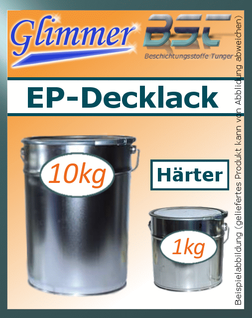 1xSet (10kg BFL:Permanent-Glimmer-Lack+1kg Härter BFL:PH 15) Extremschutz gegen Wasser+Chemikalien; Mischpreis: 23,56 €/kg
