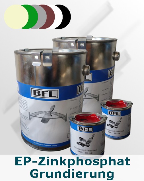 2xSet (2,5kg BFL:Permanent-Grund + 0,25kg Härter BFL:PH 15) auf Zink,Alu+Stahl (Farbtongruppe 1 = 23,99 €/kg)