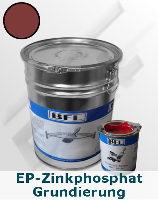 1xSet (20kg BFL:Permanent-Grund + 2kg Härter BFL:PH 15) auf Zink,Alu+Stahl (Rotbraun = 14,25 €/kg)