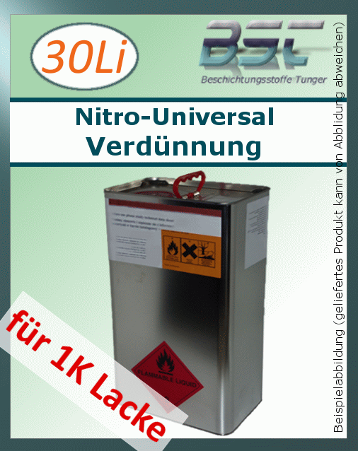 BFL:Nitro-Universal-Verdünnung für lösemittelhaltige 1K-Lacke 30Li (5,18€/Li)