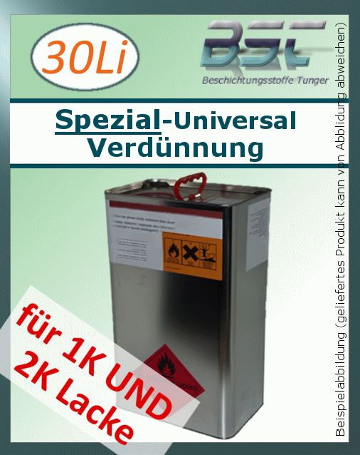 BFL:Universal-Verdünnung ST für lösemittelhaltige 1K- und 2K-Lacke 30Li (9,31€/Li)